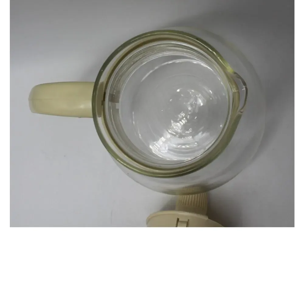 Vtg‎ Micro-Kettle Gemco Cream Coffee Tea Maker D-12 Heat Resistant Made in USA